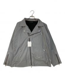 NO ID.（ノーアイディー）の古着「Reflector Big W Riders Jacket/リフレクター ビッグWライダースジャケット」｜シルバー
