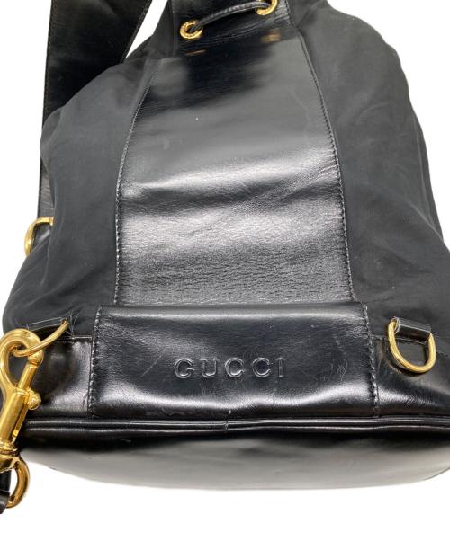 GUCCI（グッチ）GUCCI (グッチ) ドラムバッグ/ワンショルダーバッグ ブラックの古着・服飾アイテム
