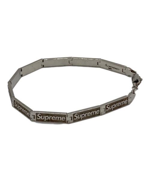 JACOB & Co.（ジェイコブ）JACOB & Co. (ジェイコブ) SUPREME (シュプリーム) Logo Link Bracelet シルバーの古着・服飾アイテム