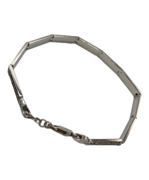 JACOB & Co.（ジェイコブ）JACOB & Co. (ジェイコブ) SUPREME (シュプリーム) Logo Link Bracelet シルバーの古着・服飾アイテム