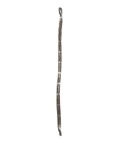 JACOB & Co.（ジェイコブ）JACOB & Co. (ジェイコブ) SUPREME (シュプリーム) Logo Link Bracelet シルバーの古着・服飾アイテム