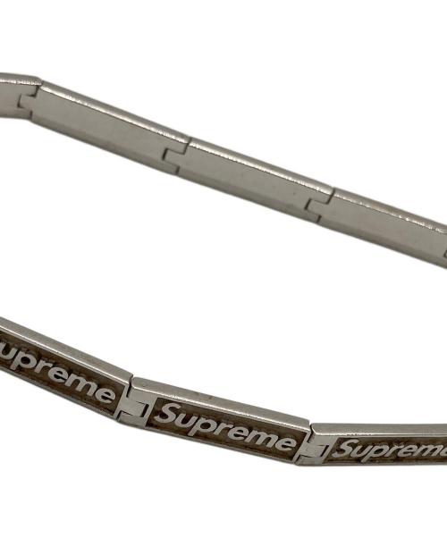 JACOB & Co.（ジェイコブ）JACOB & Co. (ジェイコブ) SUPREME (シュプリーム) Logo Link Bracelet シルバーの古着・服飾アイテム