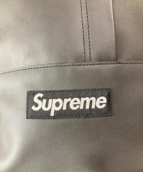 SUPREME（シュプリーム）Supreme (シュプリーム) Leather Backpack/レザーバックパック ブラックの古着・服飾アイテム