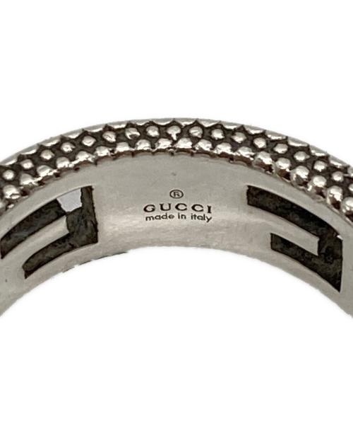 GUCCI（グッチ）GUCCI (グッチ) スクエアG アラベスクシルバーリング シルバー サイズ:14の古着・服飾アイテム