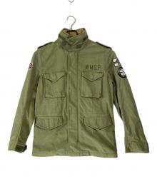 WACKO MARIA（ワコマリア）の古着「08AW I Love Girls ワッペン刺繍M65ジャケット」｜カーキ