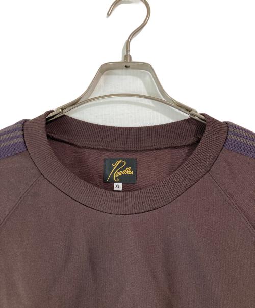 Needles（ニードルズ）Needles (ニードルズ) 24AW Track Crew Neck Shirt - Poly Smooth ブラウン サイズ:XLの古着・服飾アイテム