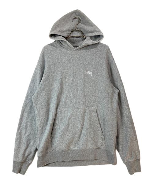 stussy（ステューシー）stussy (ステューシー) プルオーバーパーカー グレー サイズ:XLの古着・服飾アイテム