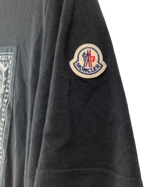 MONCLER（モンクレール）MONCLER (モンクレール) バンダナロゴTシャツ ブラック サイズ:Lの古着・服飾アイテム