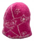 PASSIONパッション）の古着「TARGET PRACTICE FOHAIR BEANIE」｜ピンク
