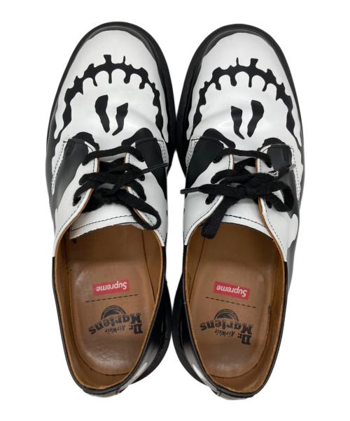 Dr.Martens（ドクターマーチン）Dr.Martens (ドクターマーチン) Supreme (シュプリーム) 1461 SUPREME SKULL 3 ホール シューズ ブラック サイズ:UK8の古着・服飾アイテム