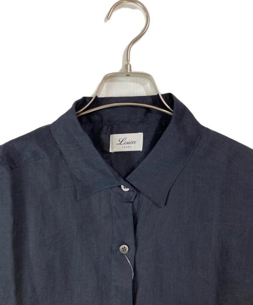 Lisiere（リジェール）Lisiere (リジェール) Ramie shirt/ラミーシャツ ネイビー サイズ:FREEの古着・服飾アイテム