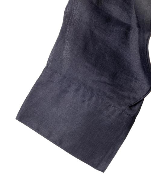 Lisiere（リジェール）Lisiere (リジェール) Ramie shirt/ラミーシャツ ネイビー サイズ:FREEの古着・服飾アイテム