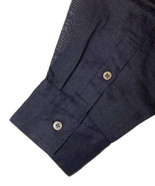 Lisiere（リジェール）Lisiere (リジェール) Ramie shirt/ラミーシャツ ネイビー サイズ:FREEの古着・服飾アイテム