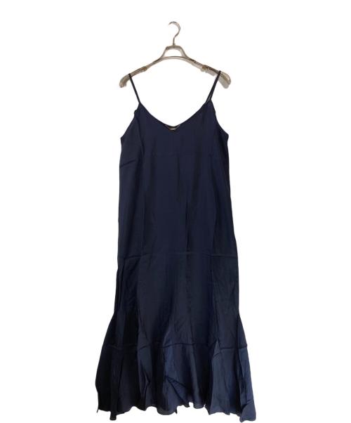 Lisiere（リジェール）Lisiere (リジェール) New Wash Maxi Onepiece/キュプラワンピース ネイビー サイズ:FREEの古着・服飾アイテム
