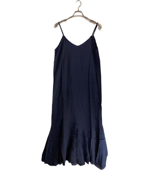Lisiere（リジェール）Lisiere (リジェール) New Wash Maxi Onepiece/キュプラワンピース ネイビー サイズ:FREEの古着・服飾アイテム