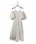 HER LIP TO（ハーリップトゥ）の古着「Mia Volume Sleeve Dress」｜ホワイト