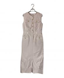 HER LIP TO（ハーリップトゥ）の古着「Padua Denim Dress」｜ピンク