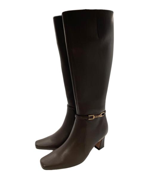 HER LIP TO（ハーリップトゥ）HER LIP TO (ハーリップトゥ) Side Bit Long Boots ブラウン サイズ:36の古着・服飾アイテム