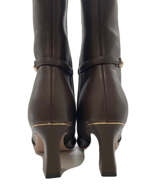 HER LIP TO（ハーリップトゥ）HER LIP TO (ハーリップトゥ) Side Bit Long Boots ブラウン サイズ:36の古着・服飾アイテム