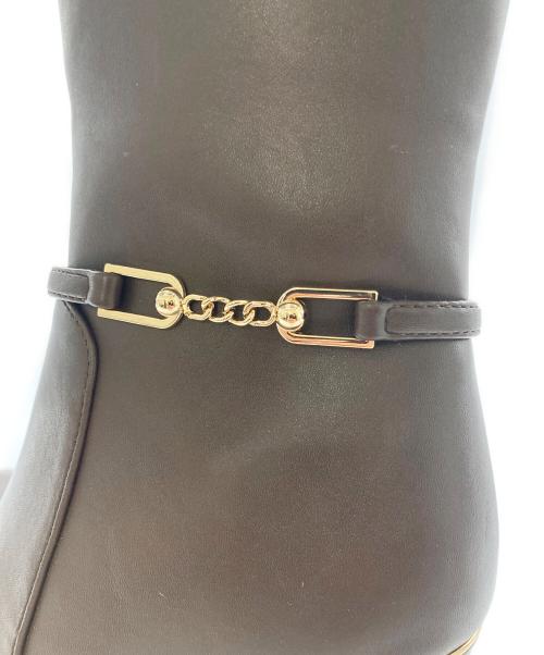 HER LIP TO（ハーリップトゥ）HER LIP TO (ハーリップトゥ) Side Bit Long Boots ブラウン サイズ:36の古着・服飾アイテム