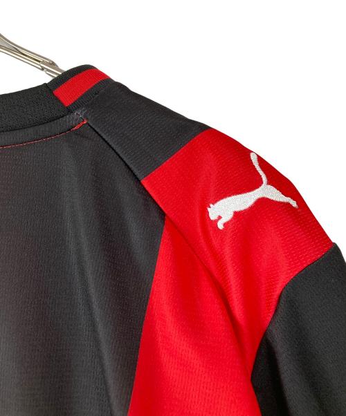 PUMA（プーマ）PUMA (プーマ) 26-27 ACミラン HOME ユニフォーム ブラック×レッド サイズ:XL  未使用品の古着・服飾アイテム
