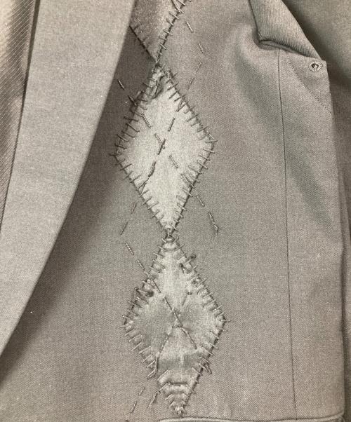 NUMBER (N)INE（ナンバーナイン）NUMBER (N)INE (ナンバーナイン) クローバーエルボーパッチアーガイル刺繍1Bジャケット ブラック サイズ:2の古着・服飾アイテム