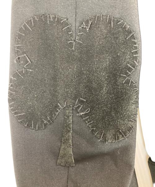 NUMBER (N)INE（ナンバーナイン）NUMBER (N)INE (ナンバーナイン) クローバーエルボーパッチアーガイル刺繍1Bジャケット ブラック サイズ:2の古着・服飾アイテム