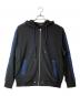 DIESEL（ディーゼル）の古着「デニム切替ジップパーカー」｜ブラック