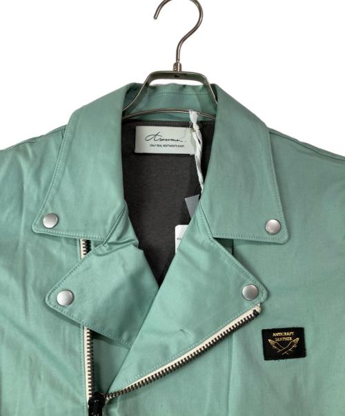 Azuma（アズマ）Azuma (アズマ) Fringe lining motorcycle jacket ブルーの古着・服飾アイテム