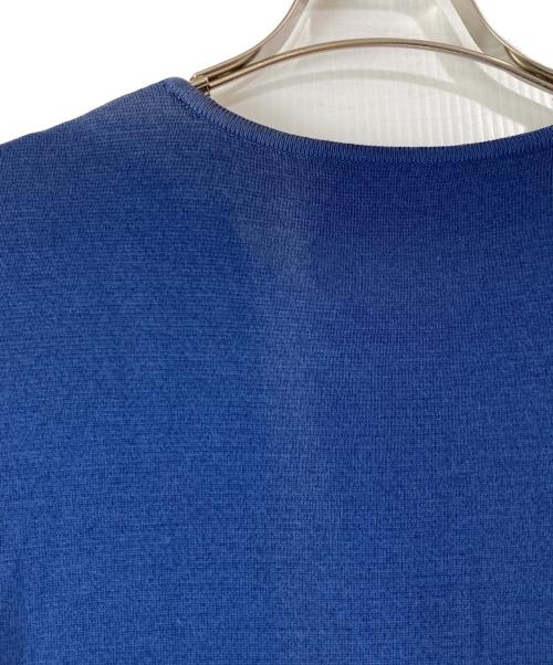 Yves Saint Laurent（イヴサンローラン）Yves Saint Laurent (イヴサンローラン) パールボタンロングカーディガン ネイビー サイズ:Ｍの古着・服飾アイテム