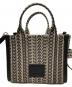 中古・古着 MARC JACOBS (マークジェイコブス) ザ モノグラム ジャガードクロスボディ トート バッグ ミニ：10000円