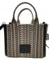 中古・古着 MARC JACOBS (マークジェイコブス) ザ モノグラム ジャガードクロスボディ トート バッグ ミニ：10000円