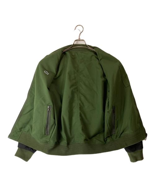 LACOSTE（ラコステ）LACOSTE (ラコステ) リバーシブルボンバージャケット グリーン サイズ:48の古着・服飾アイテム