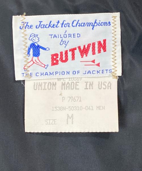 butwin（バトウィン）BUTWIN (バトウィン) 60-70s レザースタジャン ブラック サイズ:Mの古着・服飾アイテム