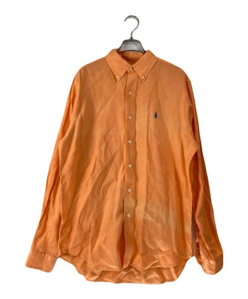 RALPH LAUREN（ラルフローレン）RALPH LAUREN (ラルフローレン) クラシックフィットリネンシャツ オレンジ サイズ:Ｍの古着・服飾アイテム