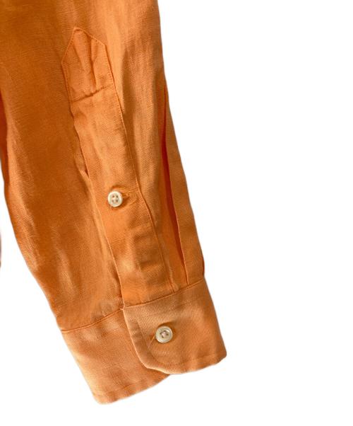 RALPH LAUREN（ラルフローレン）RALPH LAUREN (ラルフローレン) クラシックフィットリネンシャツ オレンジ サイズ:Ｍの古着・服飾アイテム