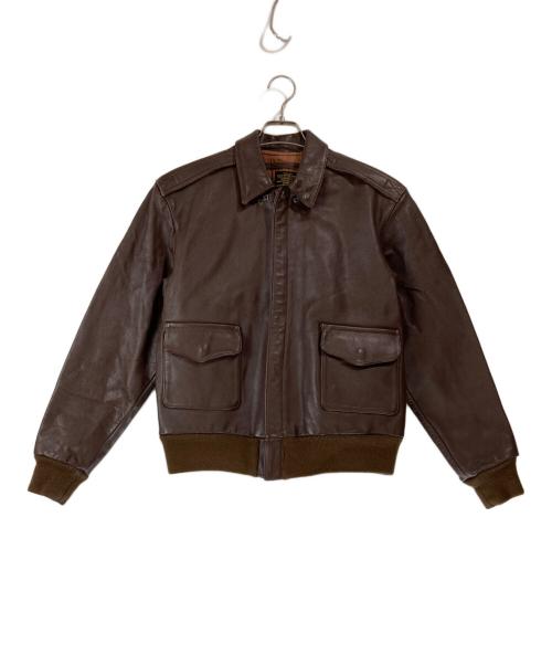 BRONX（ブロンクス）BRONX (ブロンクス) A-2 ホースハイドレザージャケット ブラウン サイズ:不明の古着・服飾アイテム