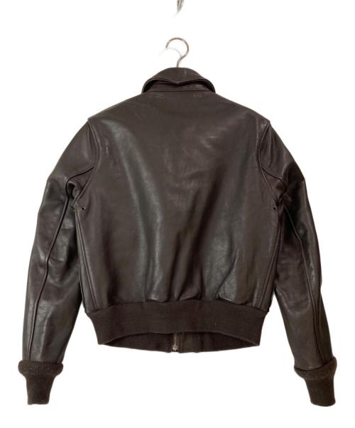 AVIREX（アヴィレックス）AVIREX (アヴィレックス) A-2 レザーフライトジャケット ブラウン サイズ:36の古着・服飾アイテム