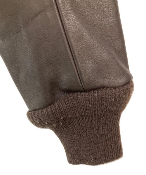 AVIREX（アヴィレックス）AVIREX (アヴィレックス) A-2 レザーフライトジャケット ブラウン サイズ:36の古着・服飾アイテム