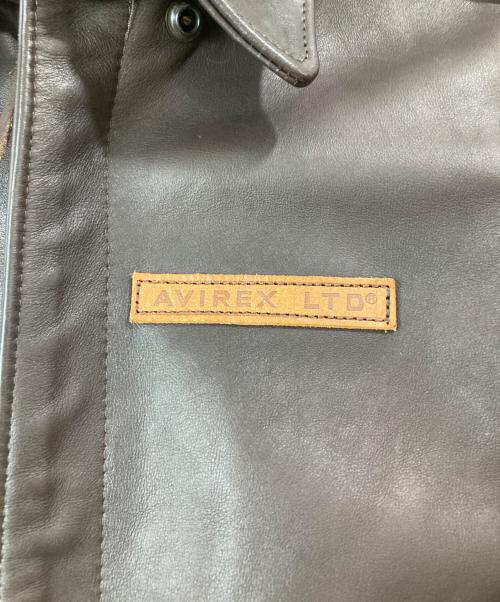 AVIREX（アヴィレックス）AVIREX (アヴィレックス) A-2 レザーフライトジャケット ブラウン サイズ:36の古着・服飾アイテム