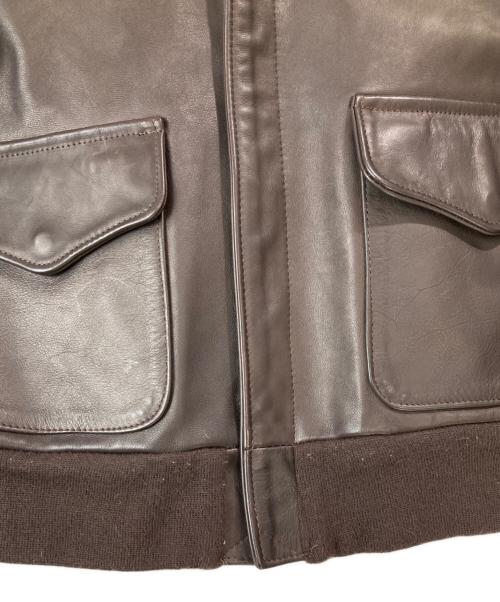 AVIREX（アヴィレックス）AVIREX (アヴィレックス) A-2 レザーフライトジャケット ブラウン サイズ:36の古着・服飾アイテム