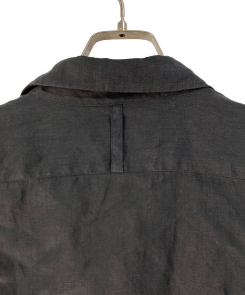 MARGARET HOWELL（マーガレットハウエル）MARGARET HOWELL (マーガレットハウエル) LIGHT WEIGHT LINEN/リネンオープンカラーシャツ ブラック サイズ:1の古着・服飾アイテム