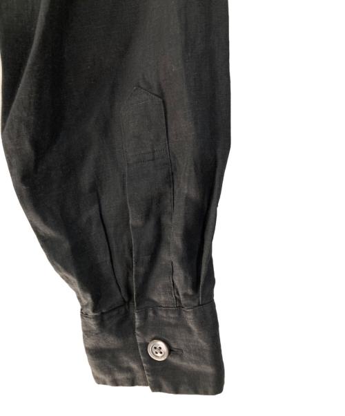 MARGARET HOWELL（マーガレットハウエル）MARGARET HOWELL (マーガレットハウエル) LIGHT WEIGHT LINEN/リネンオープンカラーシャツ ブラック サイズ:1の古着・服飾アイテム