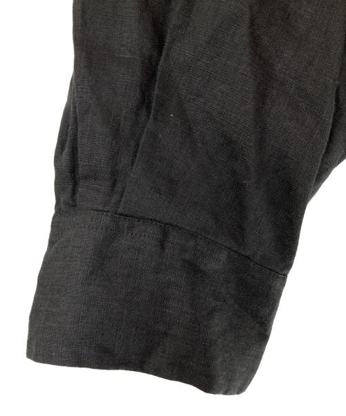 MARGARET HOWELL（マーガレットハウエル）MARGARET HOWELL (マーガレットハウエル) LIGHT WEIGHT LINEN/リネンオープンカラーシャツ ブラック サイズ:1の古着・服飾アイテム