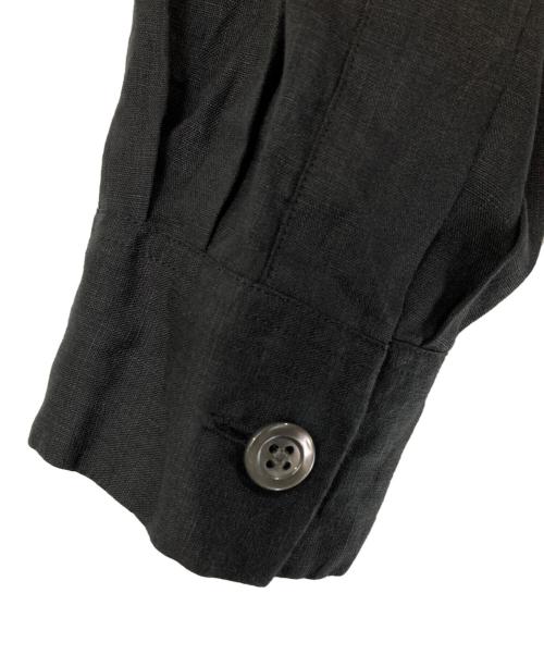 MARGARET HOWELL（マーガレットハウエル）MARGARET HOWELL (マーガレットハウエル) LIGHT WEIGHT LINEN/リネンオープンカラーシャツ ブラック サイズ:1の古着・服飾アイテム