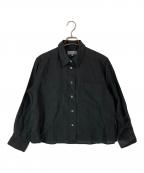 MARGARET HOWELLマーガレットハウエル）の古着「LIGHTWEIGHT LINEN/リネンシャツ」｜ブラック