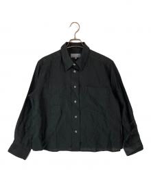MARGARET HOWELL（マーガレットハウエル）の古着「LIGHTWEIGHT LINEN/リネンシャツ」｜ブラック