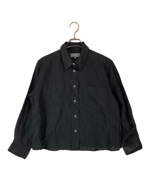MARGARET HOWELL（マーガレットハウエル）MARGARET HOWELL (マーガレットハウエル) LIGHTWEIGHT LINEN/リネンシャツ ブラック サイズ:1の古着・服飾アイテム
