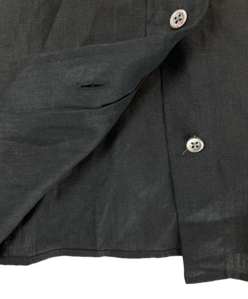 MARGARET HOWELL（マーガレットハウエル）MARGARET HOWELL (マーガレットハウエル) LIGHTWEIGHT LINEN/リネンシャツ ブラック サイズ:1の古着・服飾アイテム