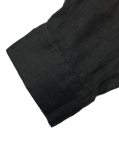 MARGARET HOWELL（マーガレットハウエル）MARGARET HOWELL (マーガレットハウエル) LIGHTWEIGHT LINEN/リネンシャツ ブラック サイズ:1の古着・服飾アイテム